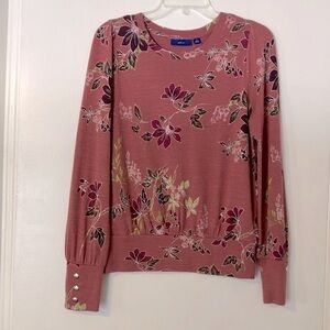 Women’s Apt.9 Floral Patterned Lightweight Sweater Size Small